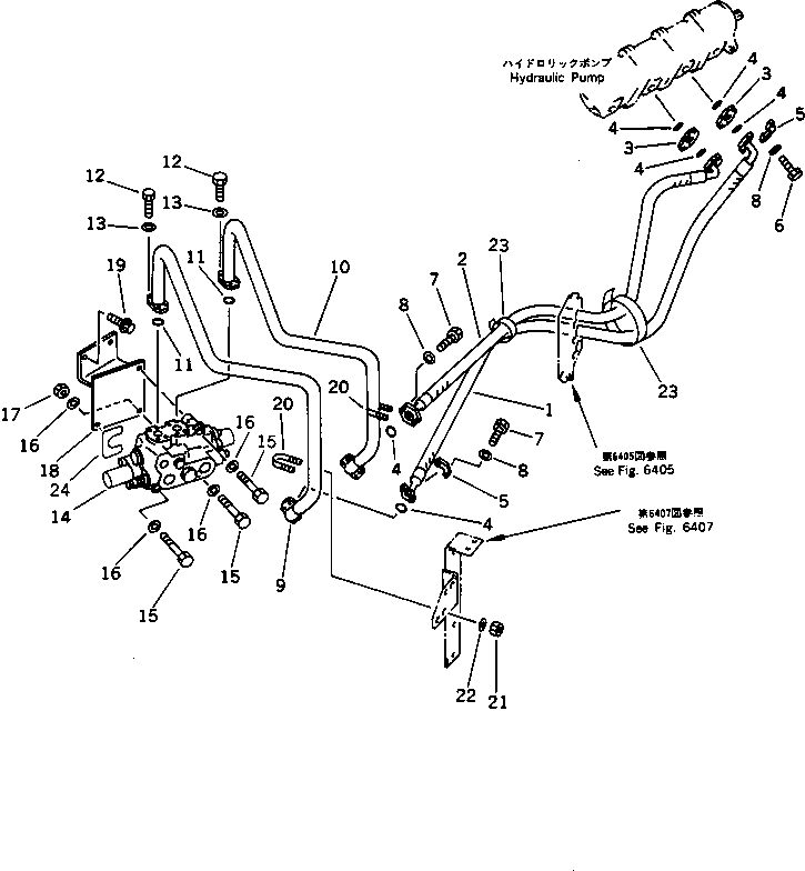 VALVE ASS'Y,STEERING DEMAND (SEE FIG.4105) (423-64-15401) KOMATSU