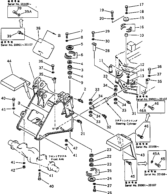 FRAME,FRONT 424-46-11424 KOMATSU