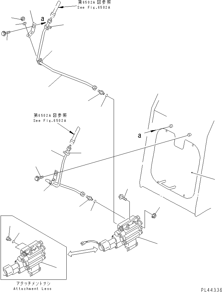 Трубка левая 415-877-1132 KOMATSU