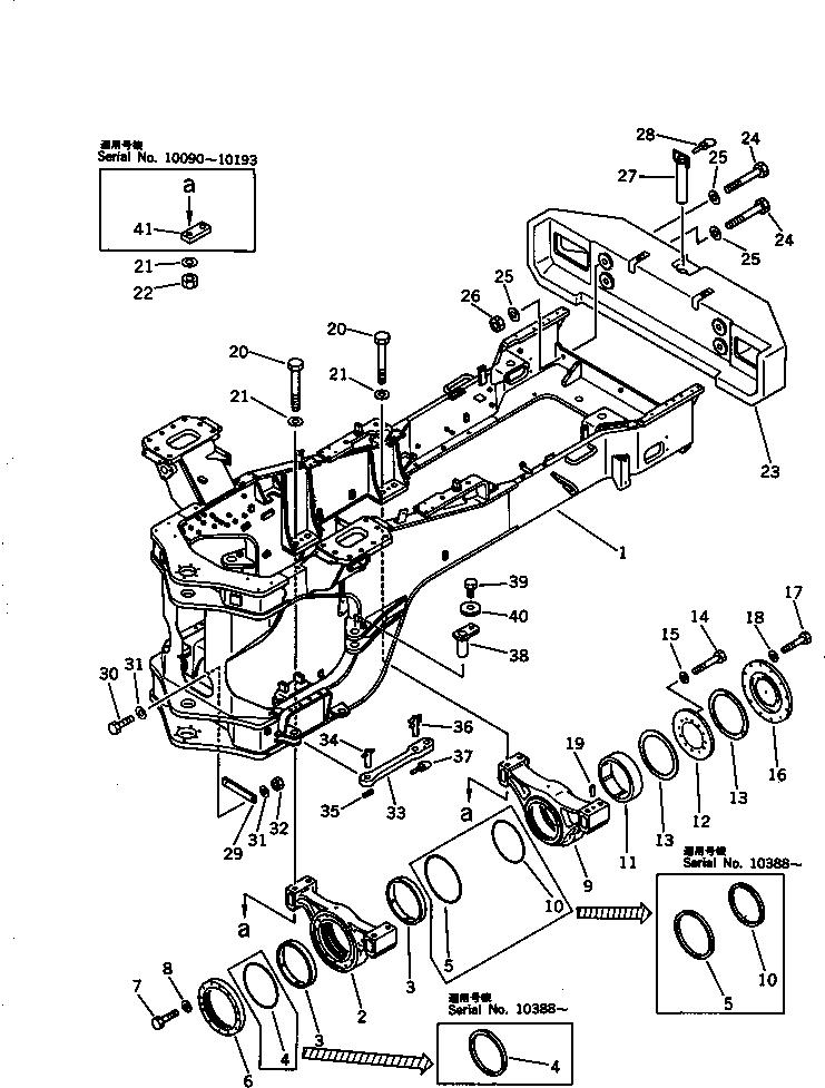 FRAME,REAR (FOR LOG) (FOR SHORT ARM) 426-U68-1112 KOMATSU