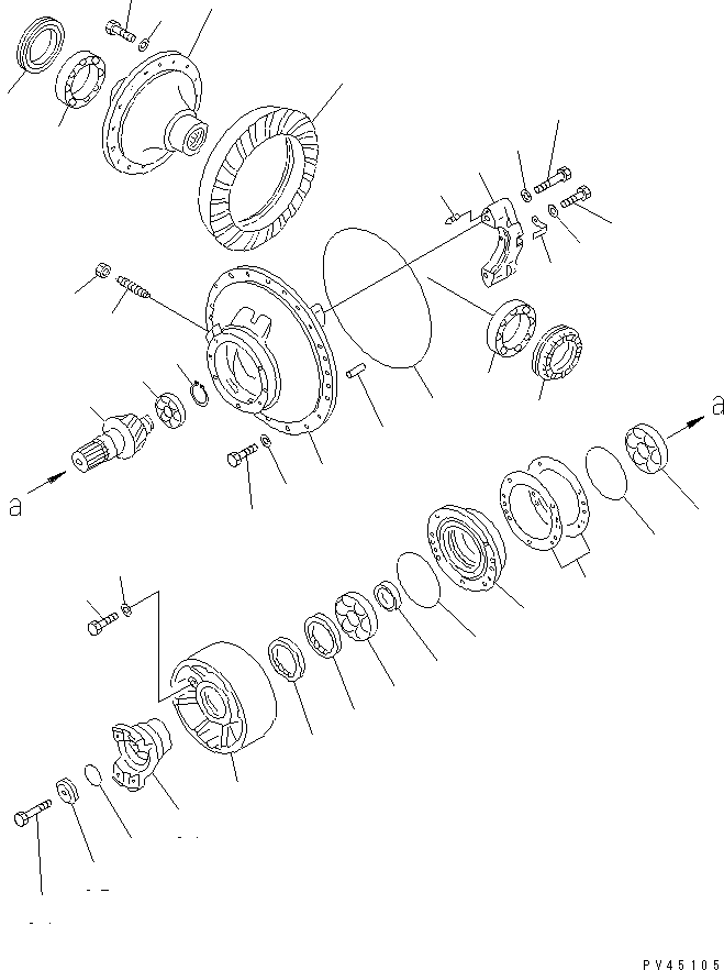 PINION ASS'Y 41K-23-11200 KOMATSU