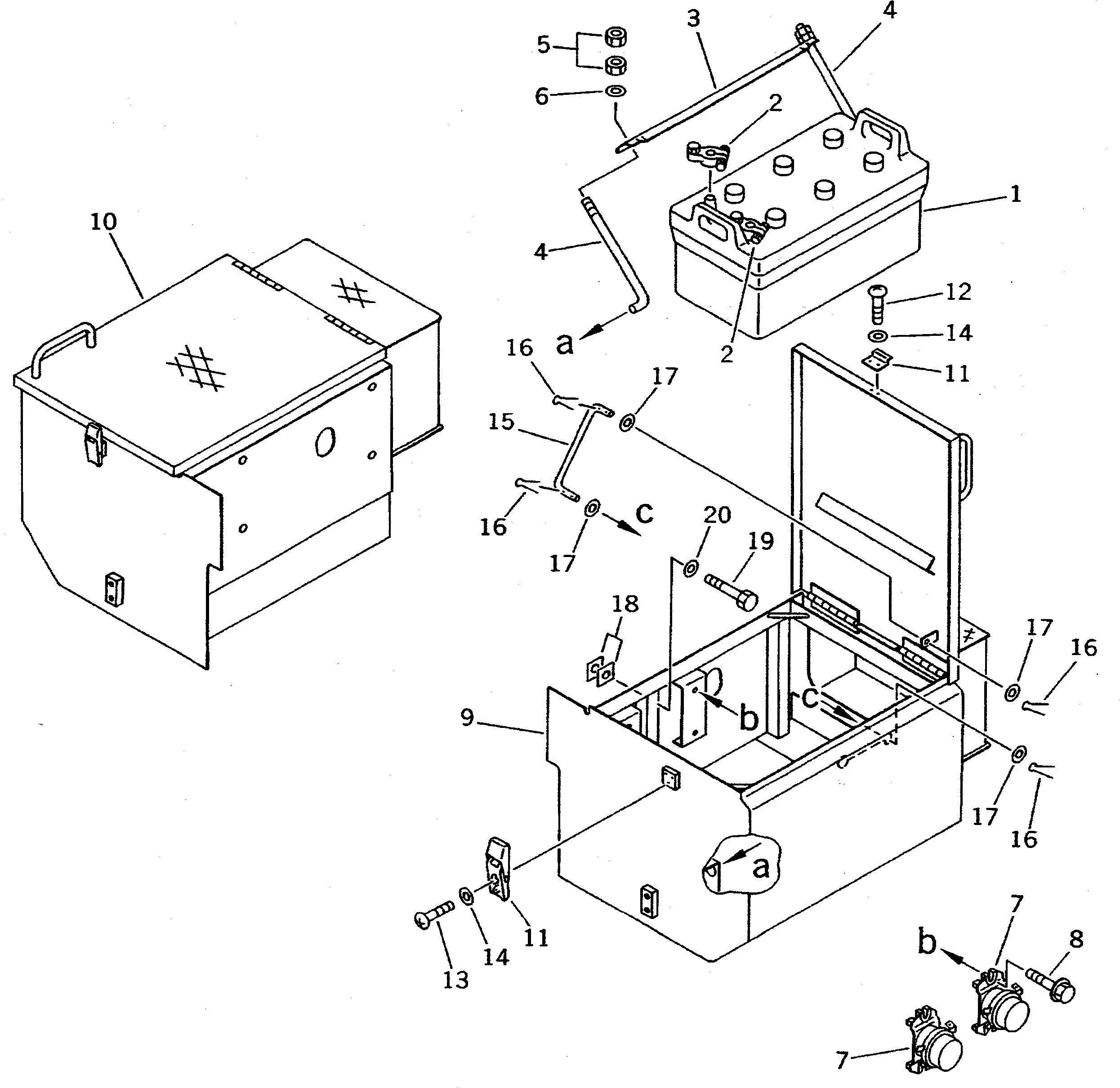 BOX,L.H. 428-06-11211 KOMATSU