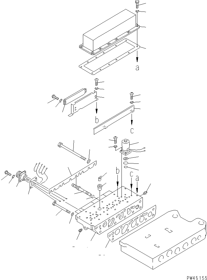 VALVE ASS'Y,SOLENOID \0\424-15-00301 KOMATSU