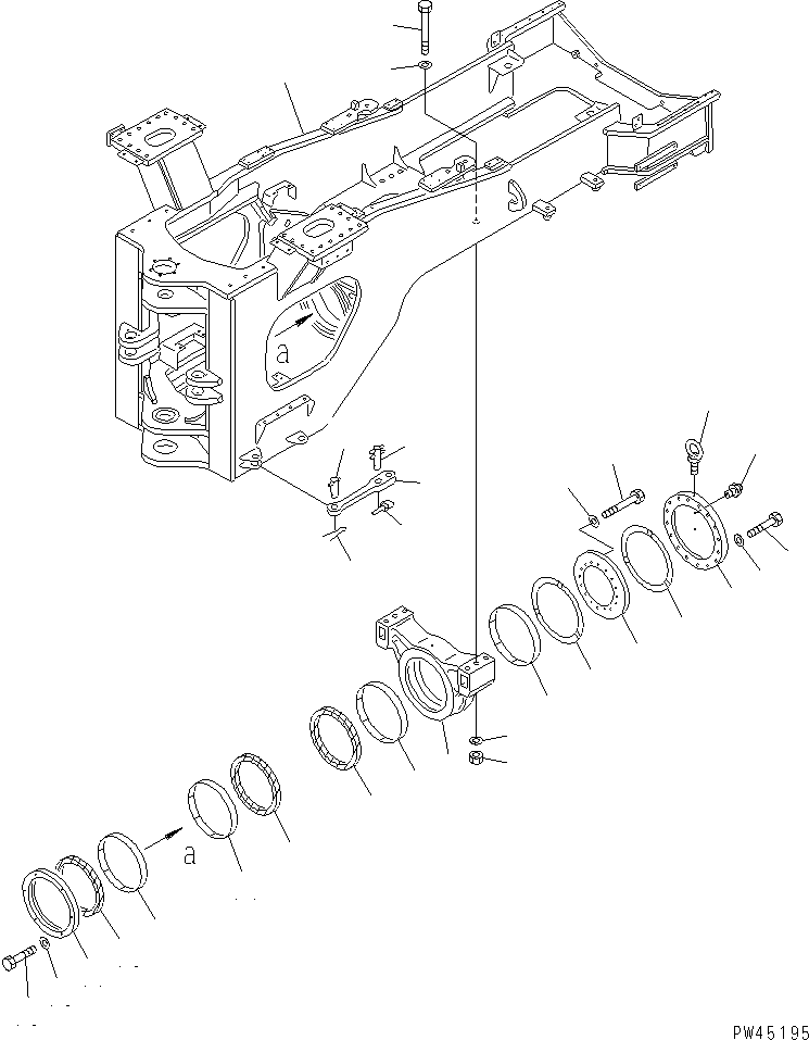 Задняя рама 428-S33-1850 KOMATSU