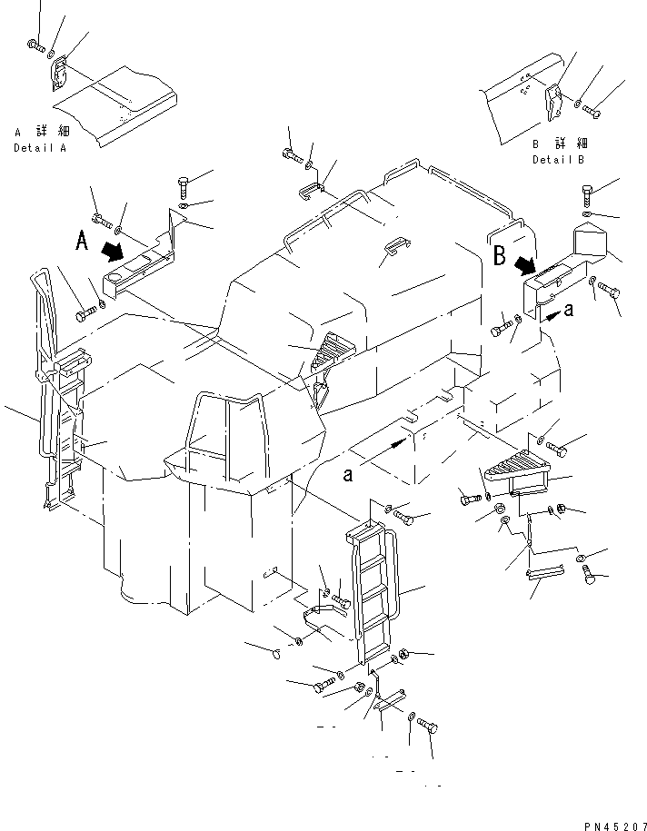 STEP,R.H. 428-54-12290 KOMATSU