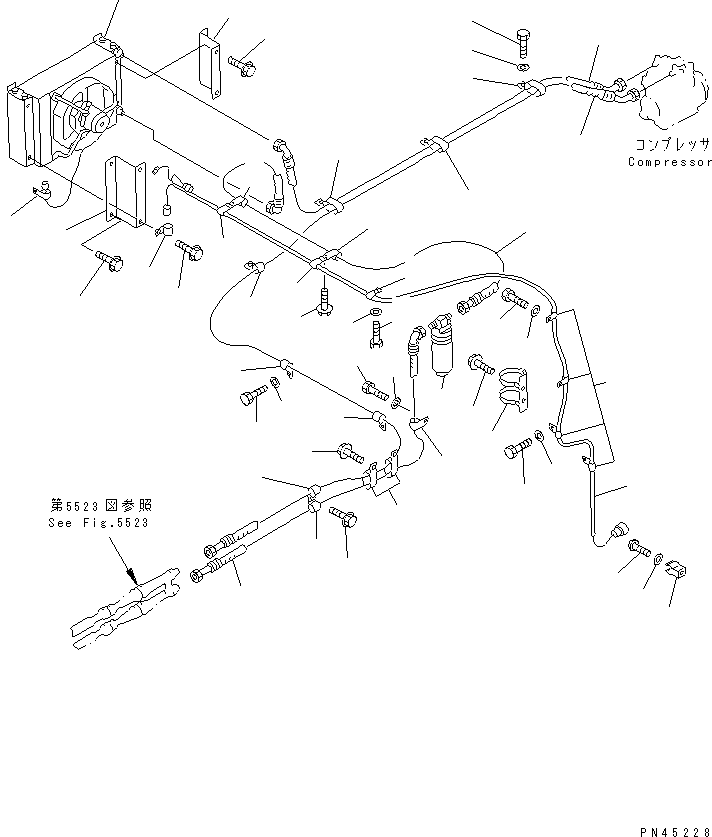 Шланг 09488-70517 KOMATSU