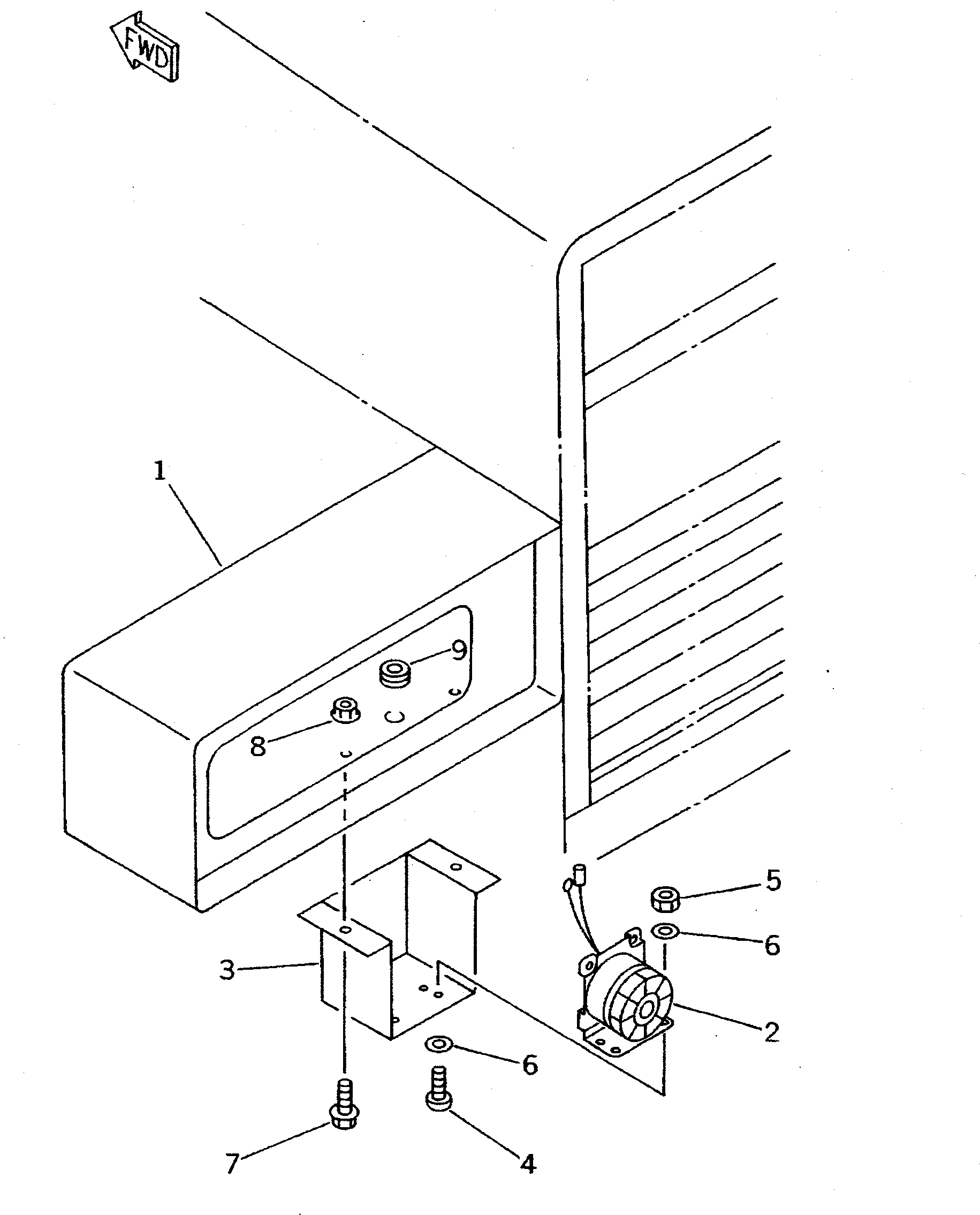 SUPPORT,L.H. (MODIFIED PARTS) 415-Z25-1122 KOMATSU