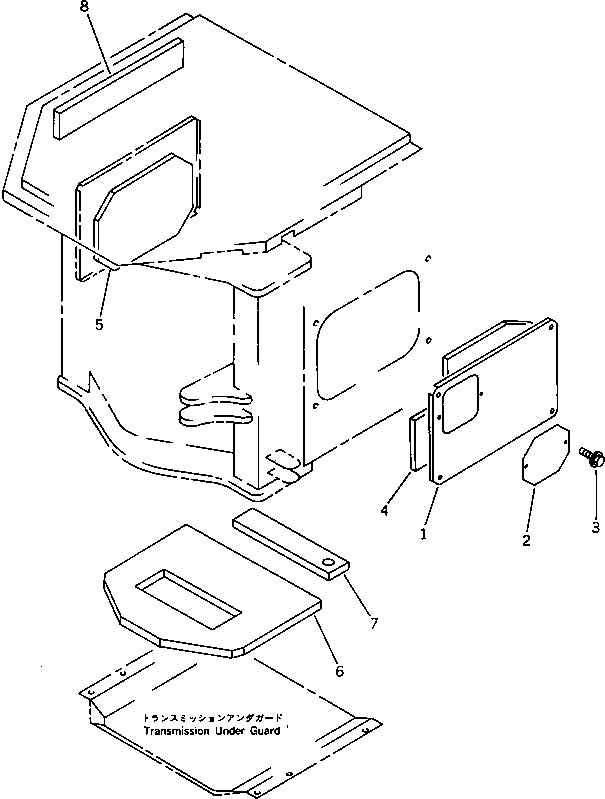 Лист 423-Z84-1190 KOMATSU