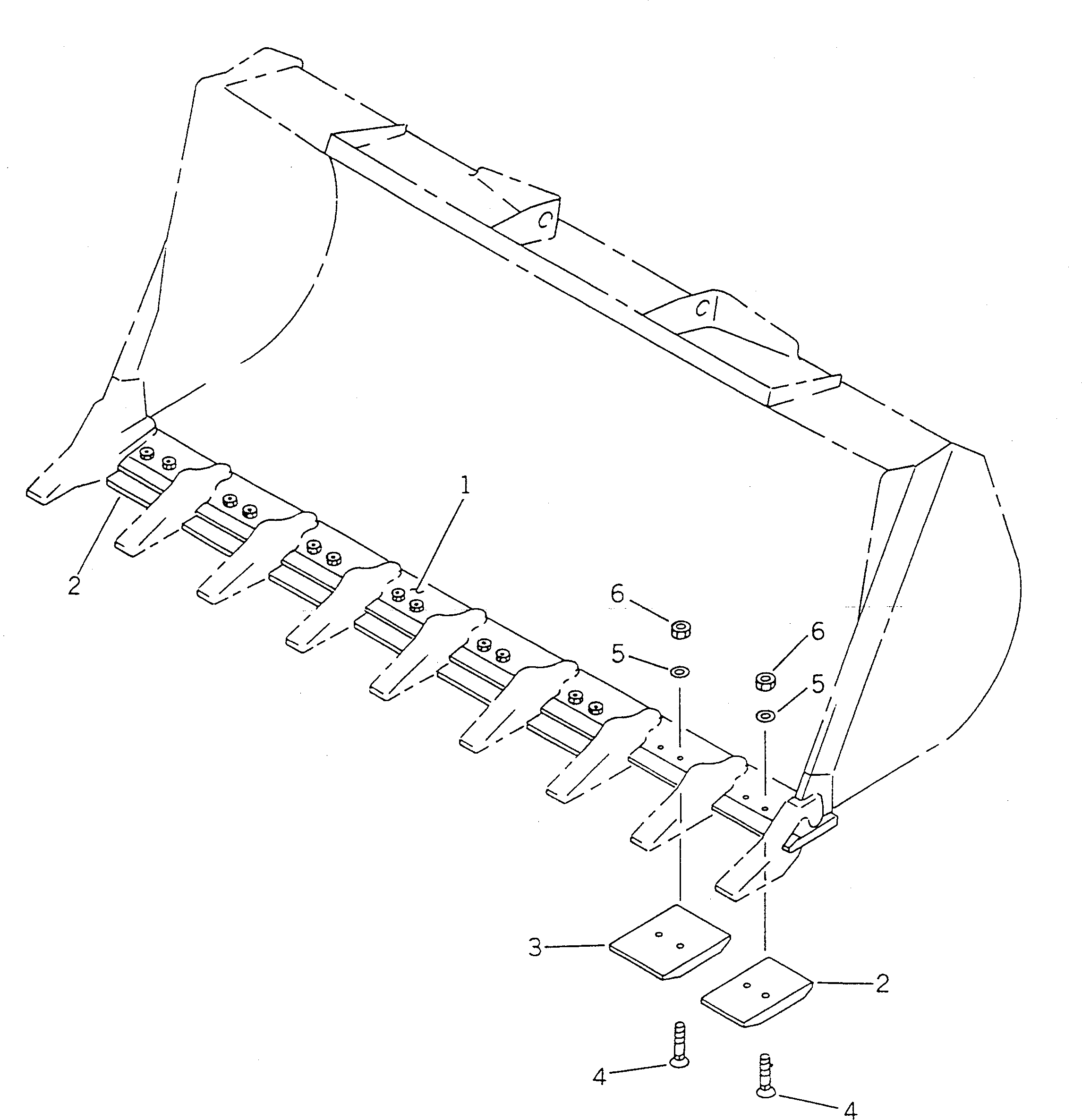 EDGE (WELDED) 419-T65-1121 KOMATSU