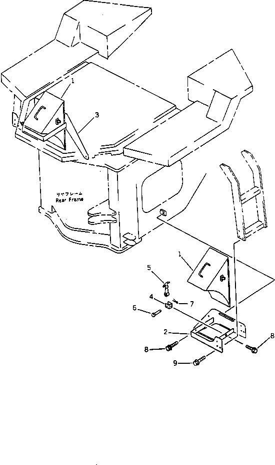 Опора правая 421-Z65-1220 KOMATSU