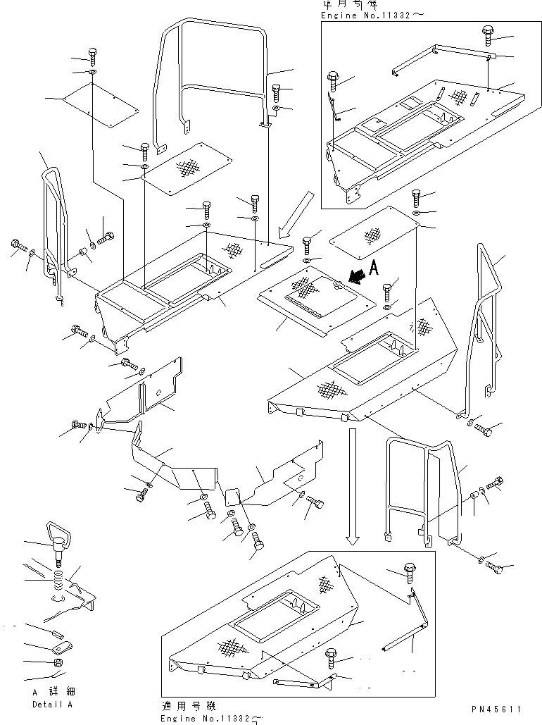 FLOOR,R.H. 426-54-14630 KOMATSU