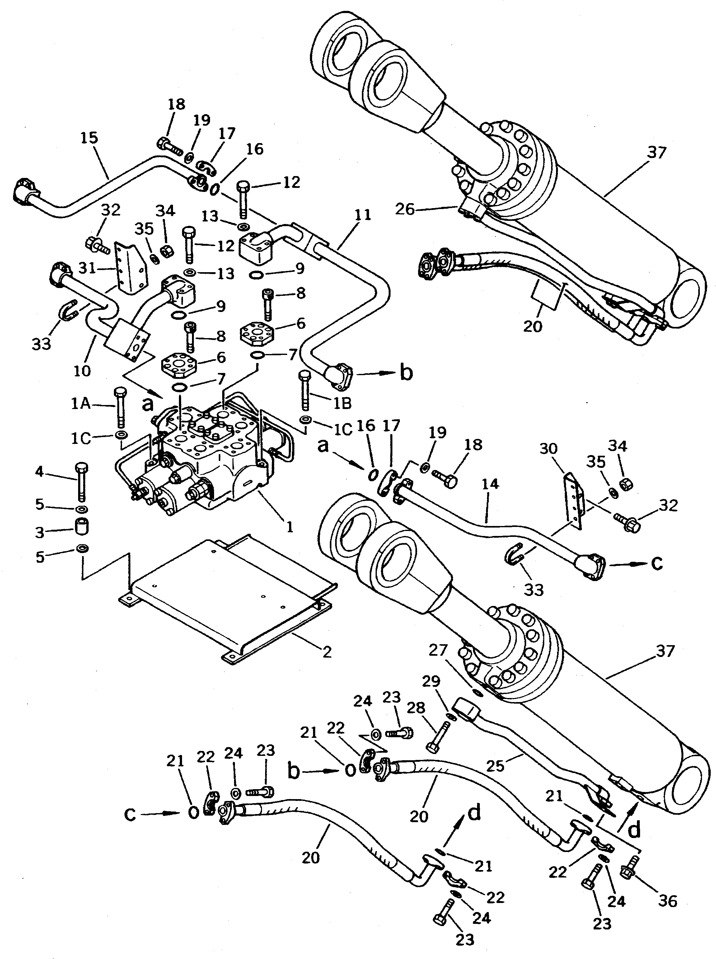 CYLINDER ASS'Y,LIFT (707-01-01040) KOMATSU