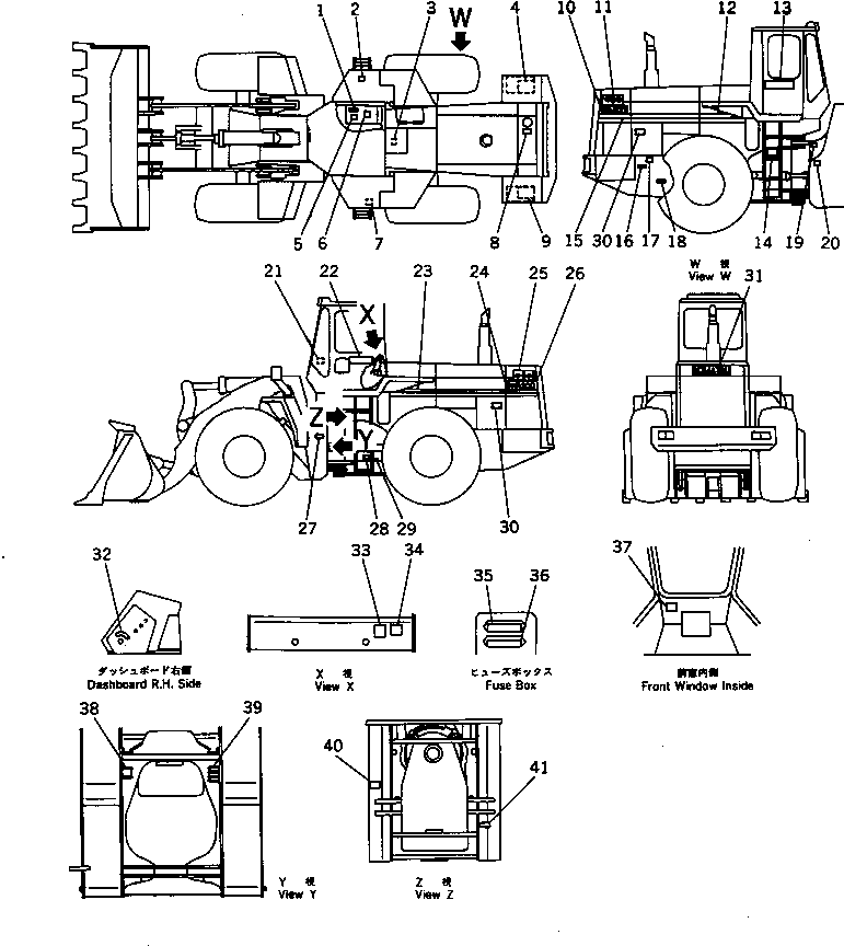 Табличка смазки 425-93-11530 KOMATSU