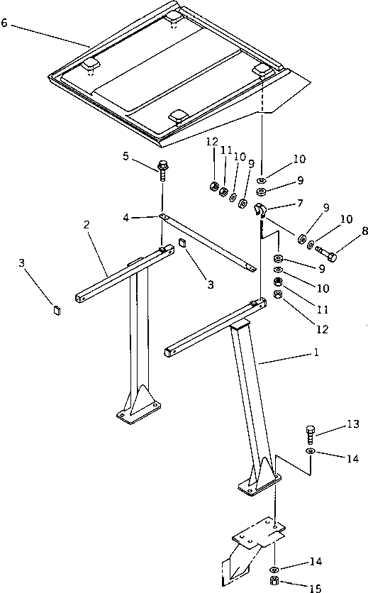 POLE,R.H. 419-920-1115 KOMATSU