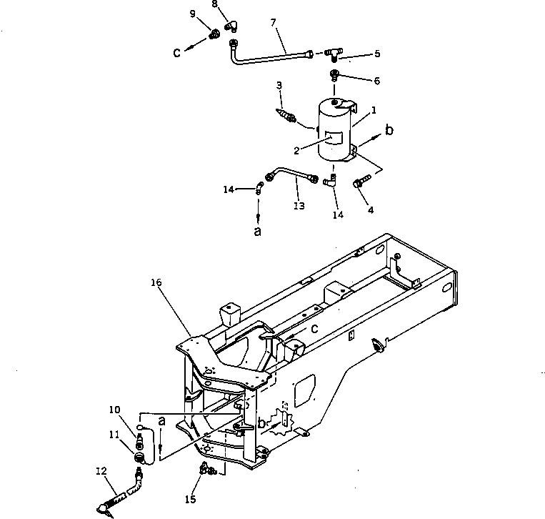 RESERVOIR,(MODIFIED PART) 419-Z66-1240 KOMATSU