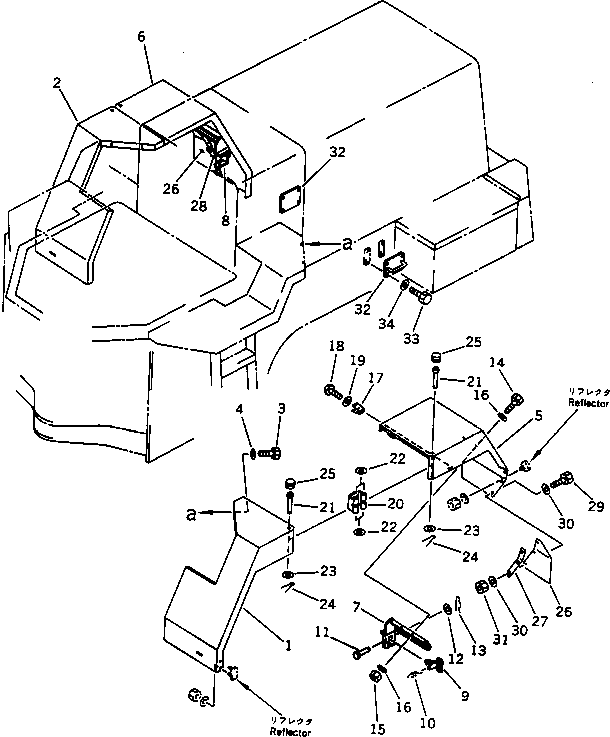 FENDER,REAR, L.H. 419-970-1130 KOMATSU
