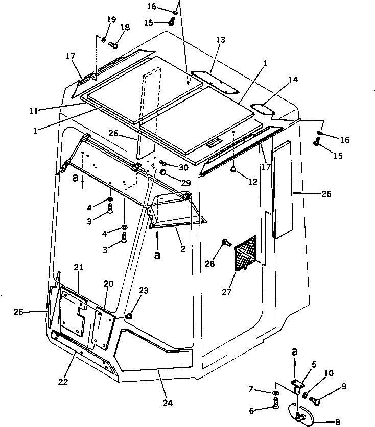 PAD,L.H. 419-54-15481 KOMATSU
