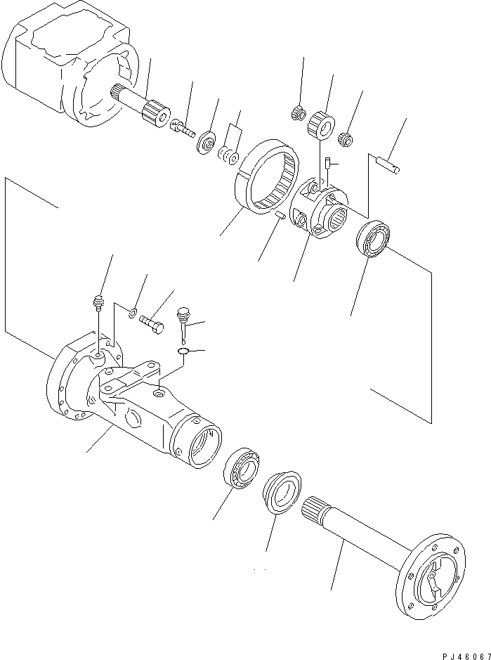 FRONT AXLE ASS'Y 363-22-30000 KOMATSU