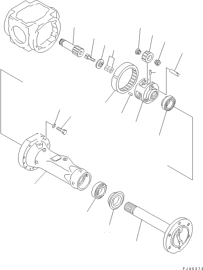 REAR AXLE ASS'Y 363-23-30000 KOMATSU
