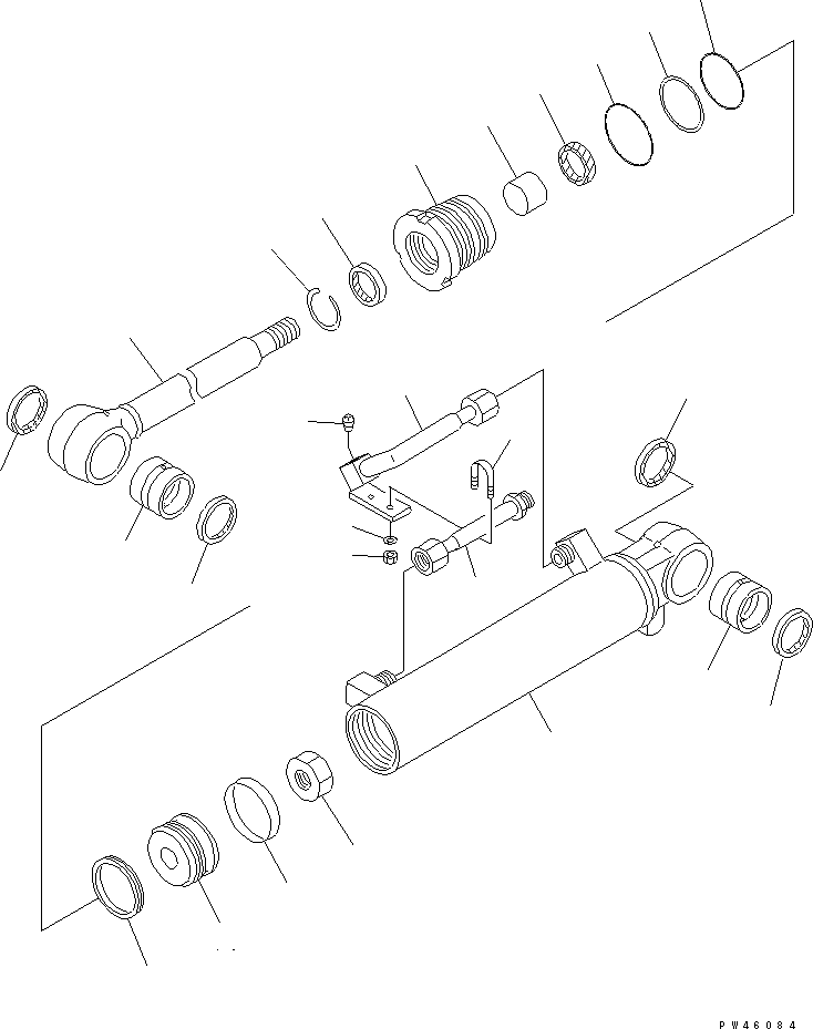 Шток поршня 42A-63-52121 KOMATSU