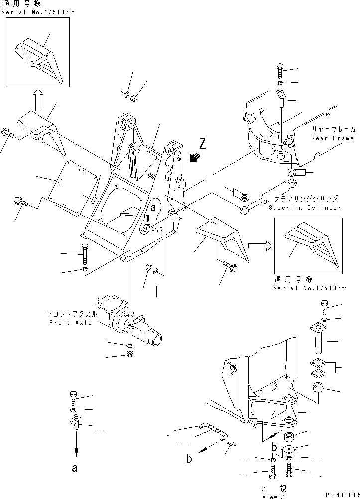 FRAME,FRONT 362-46-41111 KOMATSU