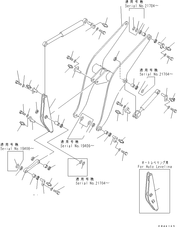 LIFT ARM ASS'Y 362-70-00210 KOMATSU
