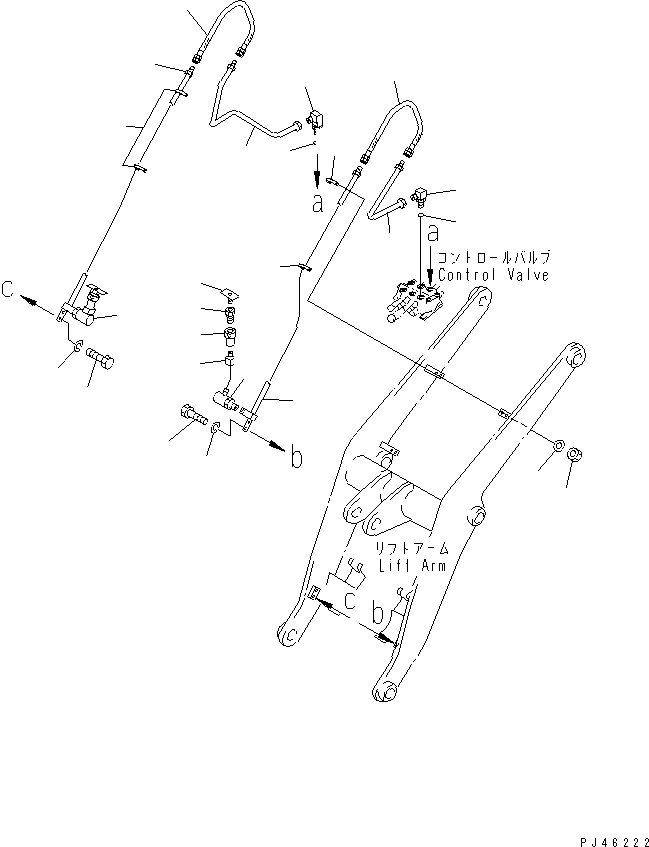 Трубка левая 362-877-4110 KOMATSU