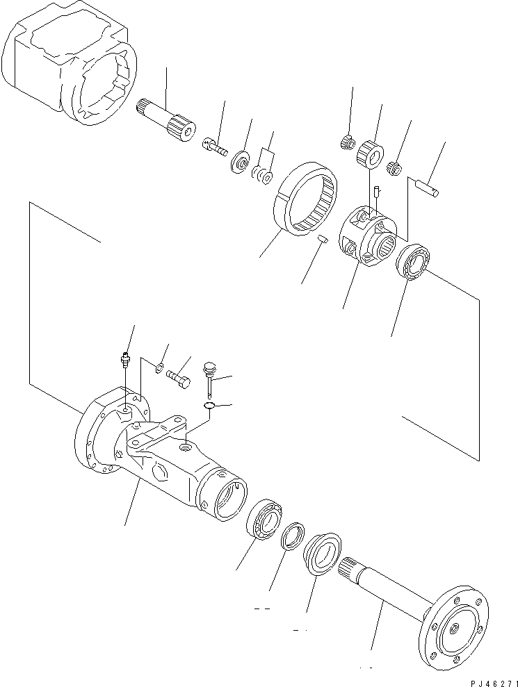 HOUSING,L.H. 361-22-23210 KOMATSU