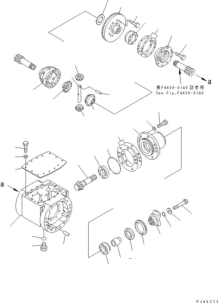 DIFFERENTIAL ASS'Y 361-22-21020 KOMATSU