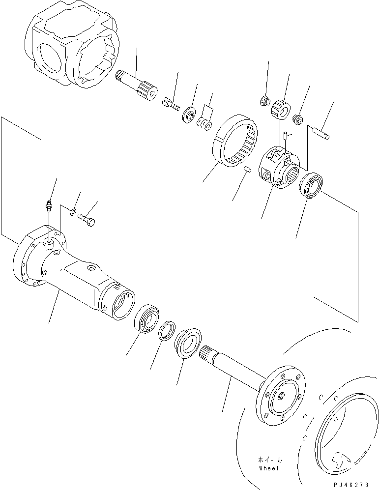 HOUSING,L.H. 361-23-23220 KOMATSU