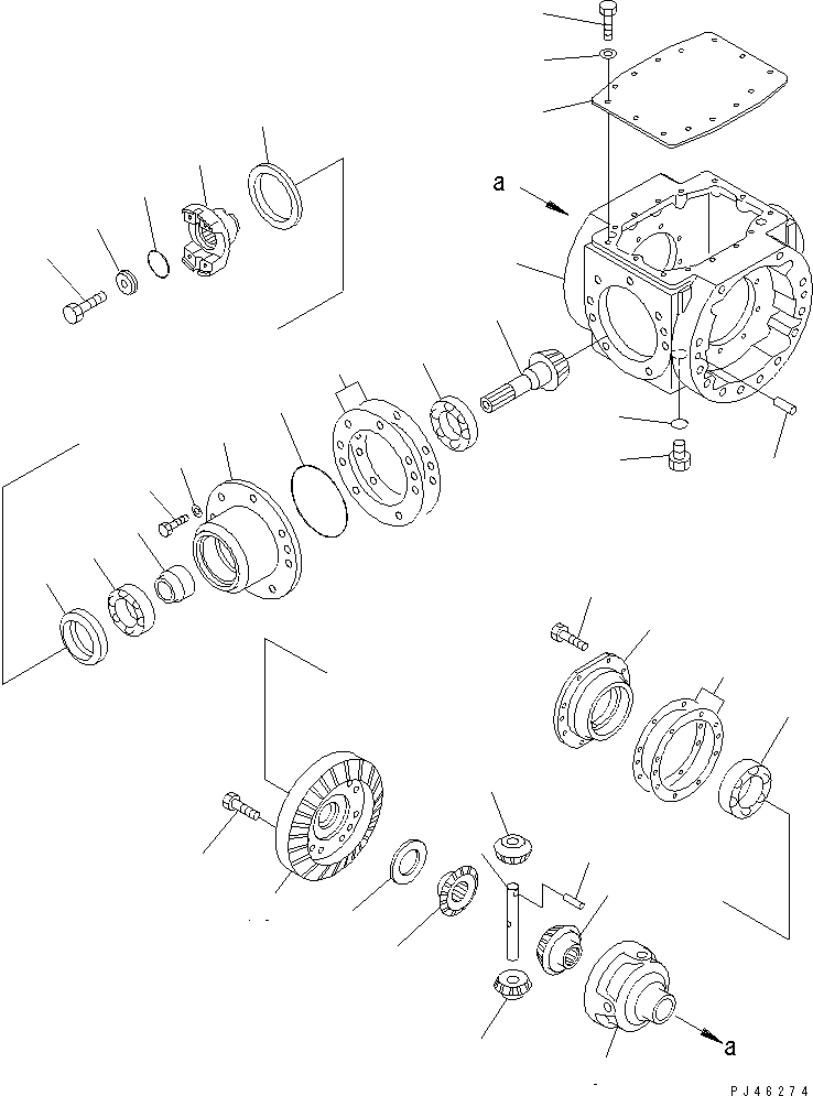 DIFFERENTIAL ASS'Y 361-23-21020 KOMATSU