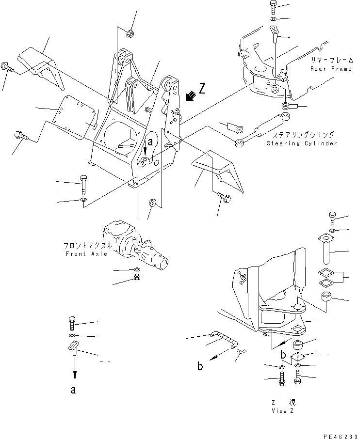 FRAME,FRONT 361-46-21111 KOMATSU
