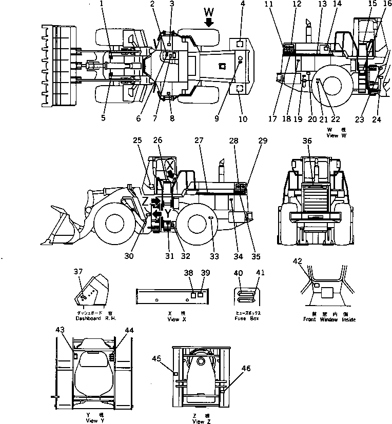 PLATE, OPERATING,BREAKER 424-93-11531 KOMATSU