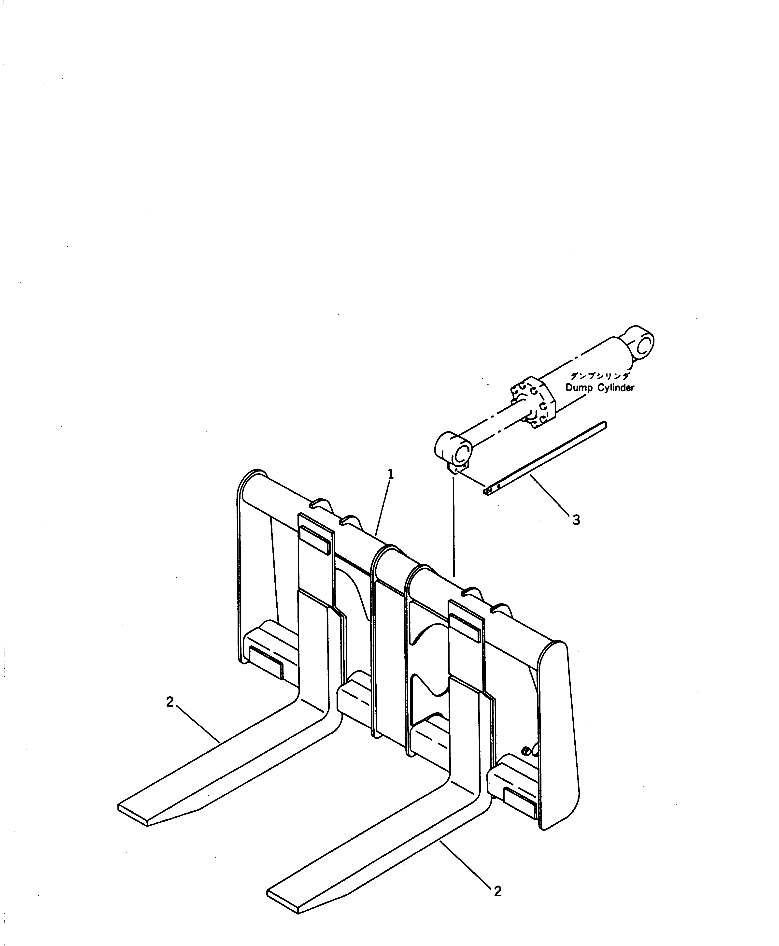 FORK (WEDLED) 421-885-2120 KOMATSU