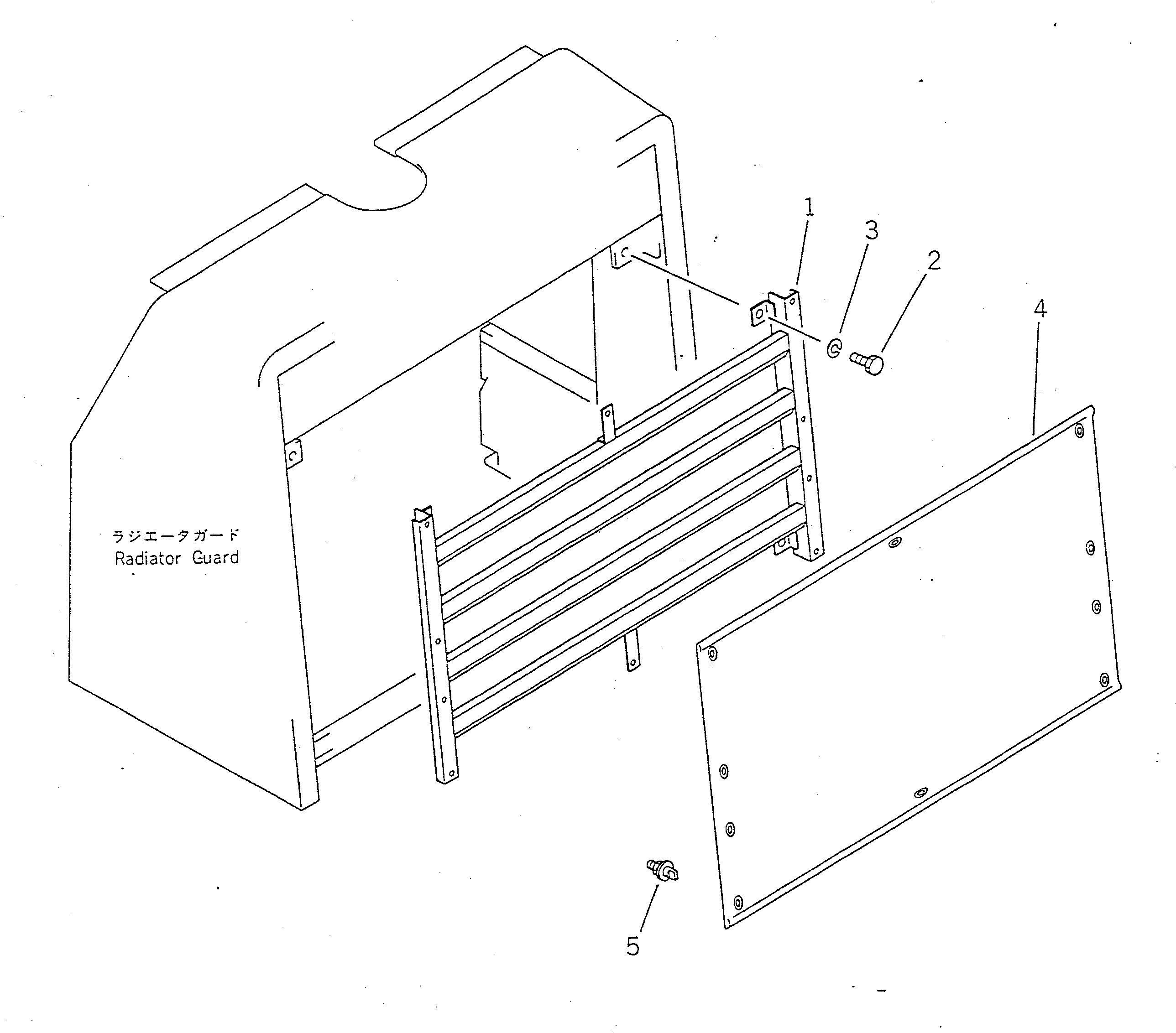 GRILL,(MODIFIED PART) 416-U42-1111 KOMATSU
