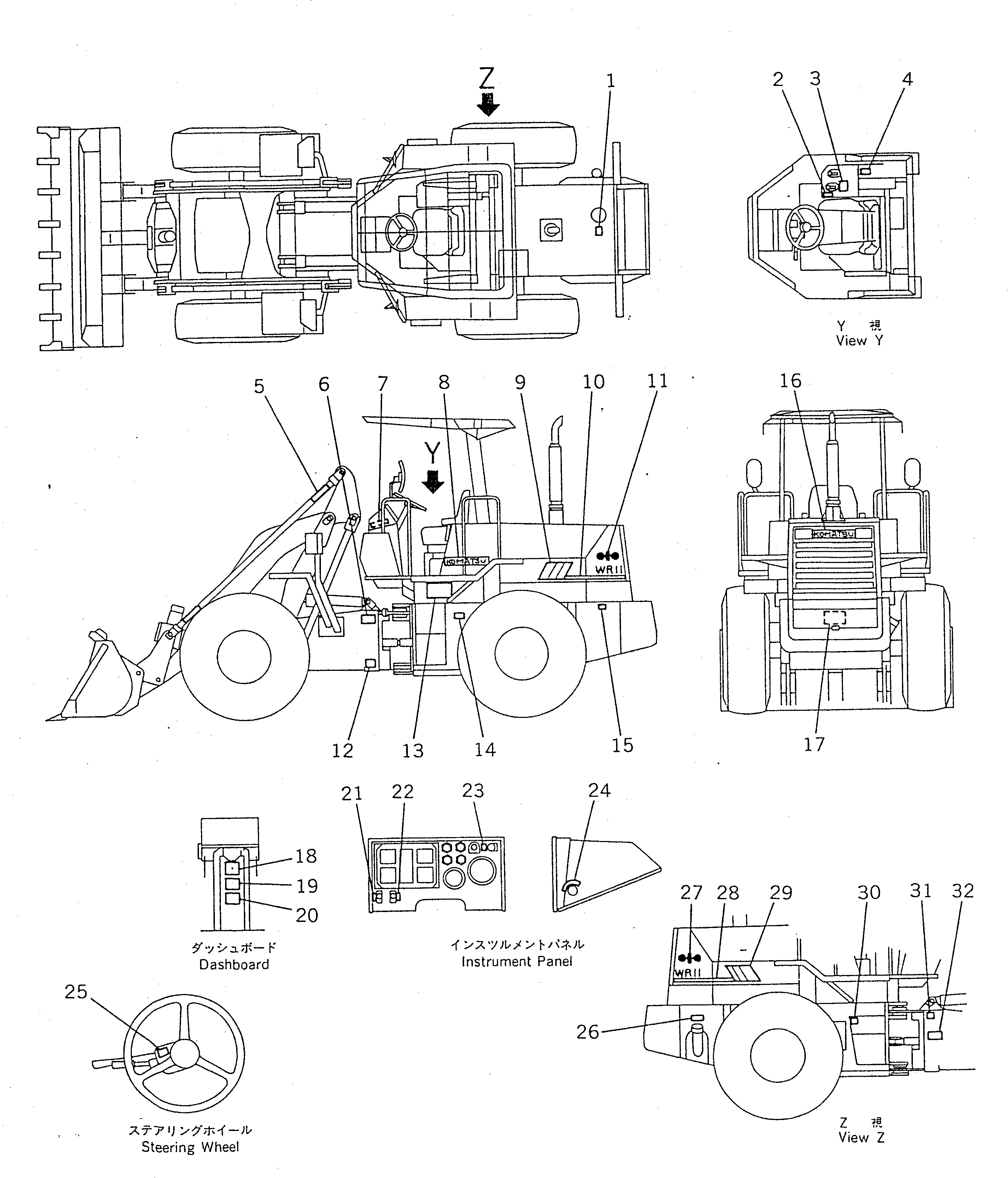 PLATE,FUSE BOX 417-V06-1141 KOMATSU