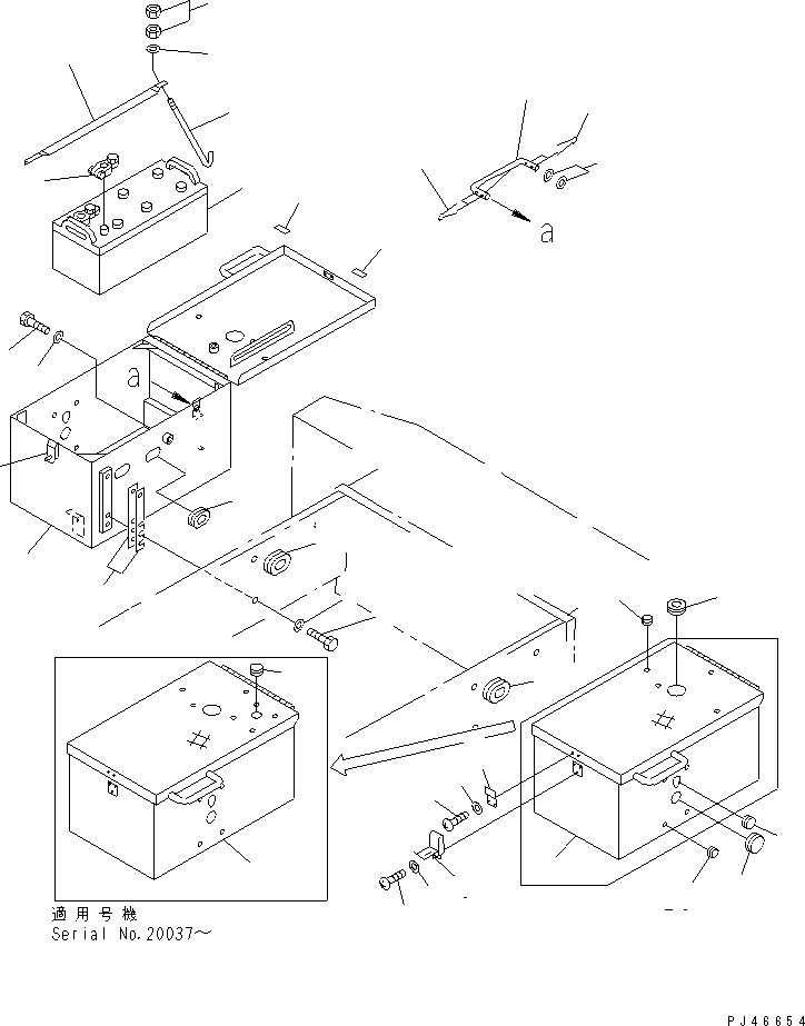 BOX,R.H. 424-06-14156 KOMATSU