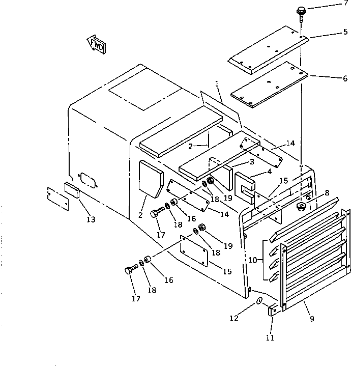 Пластина 423-Z03-1121 KOMATSU
