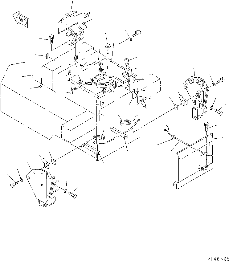 BRACKET,(FOR JAPAN) 415-855-1511 KOMATSU