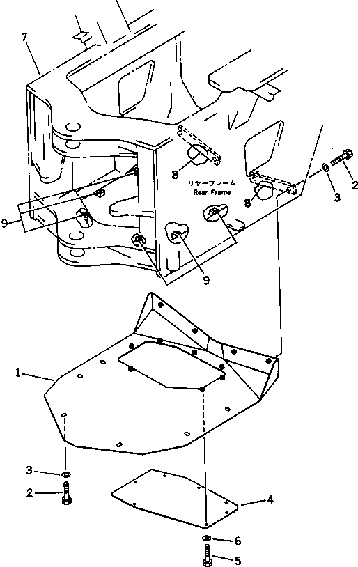 FRAME ASS'Y,(MODIFIED PART) 418-971-1210 KOMATSU