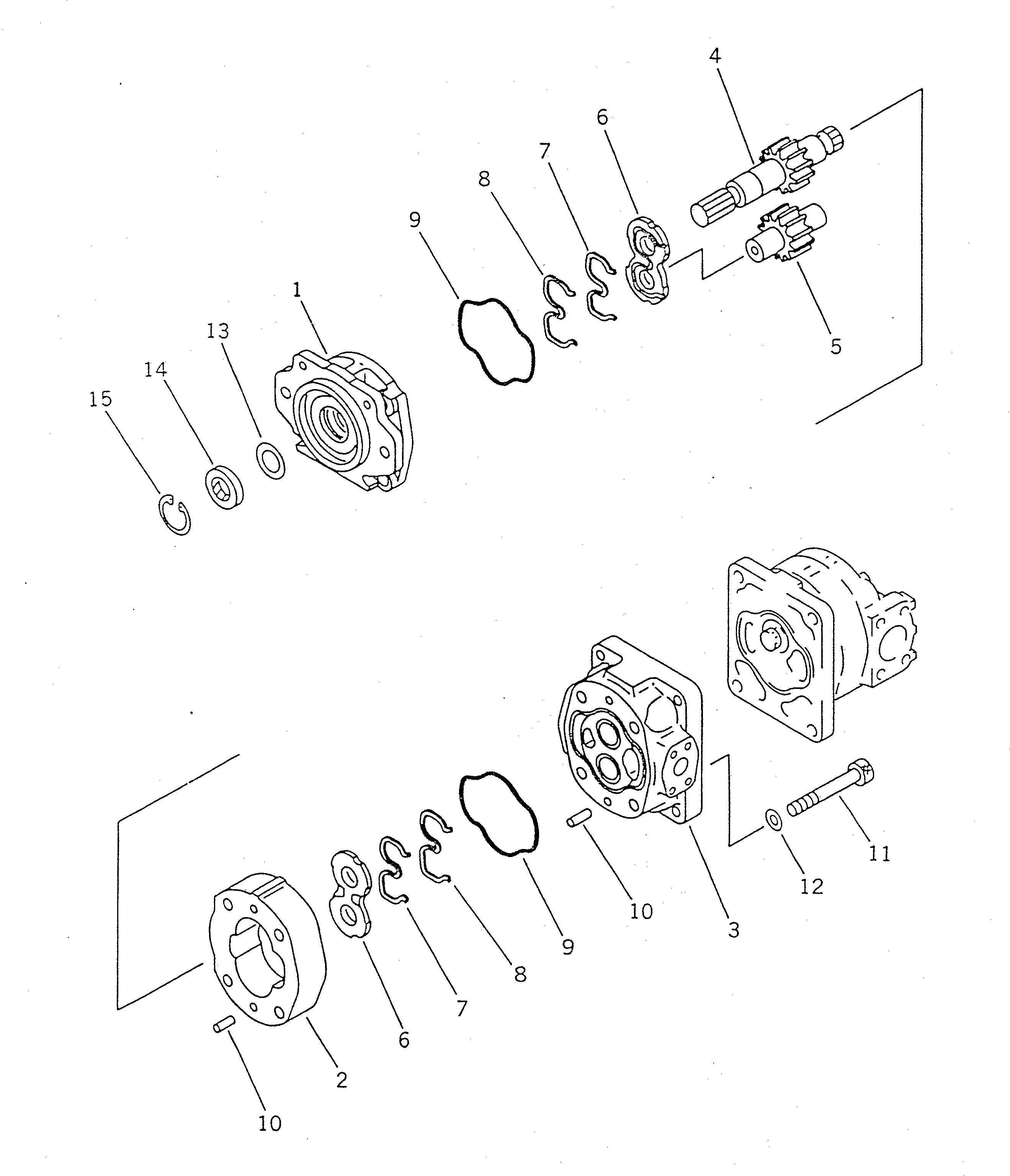 PUMP ASS'Y,(SAL(3)100+80A) 705-51-32110 KOMATSU