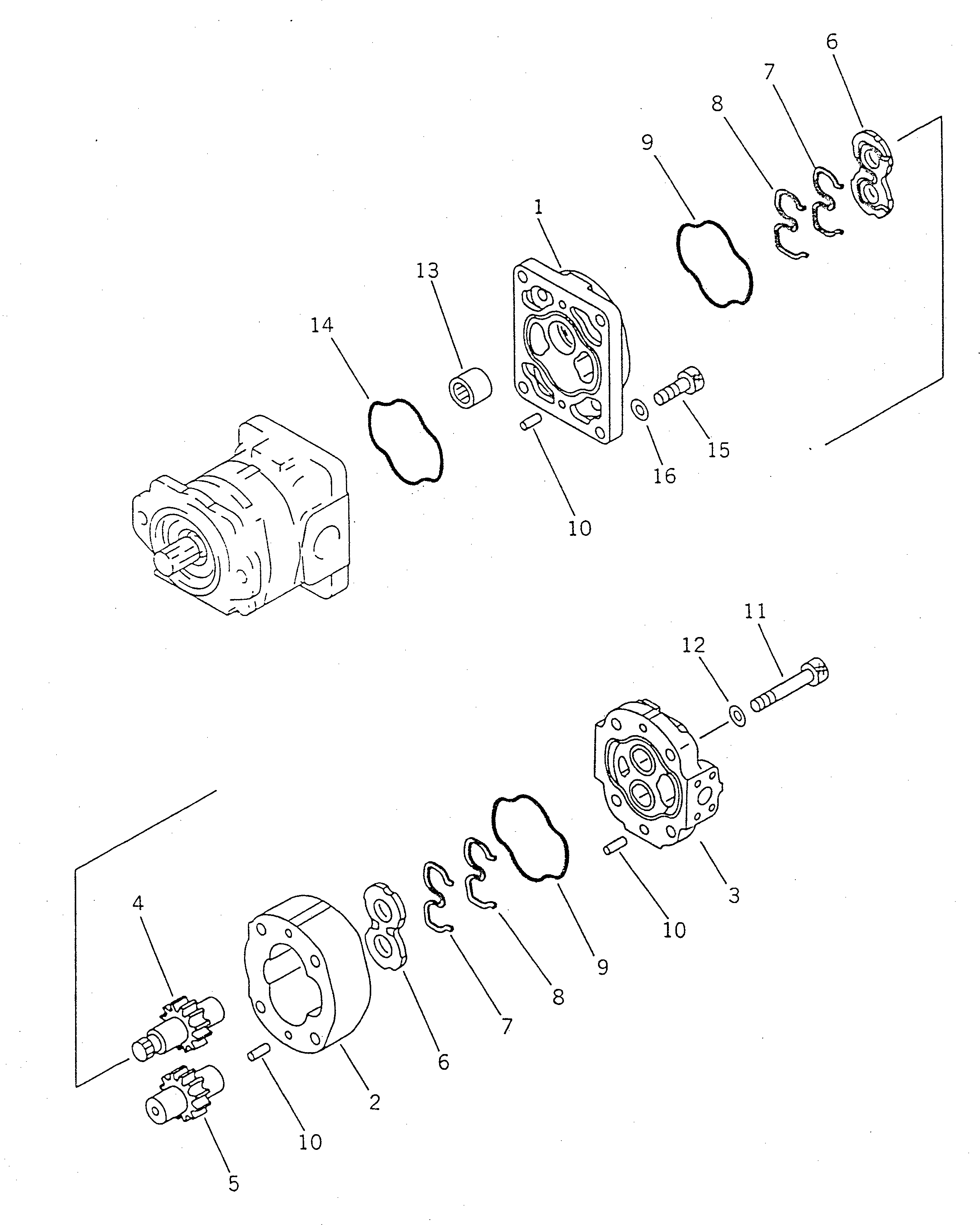 PUMP ASS'Y,(SAL100) 705-11-40530 KOMATSU