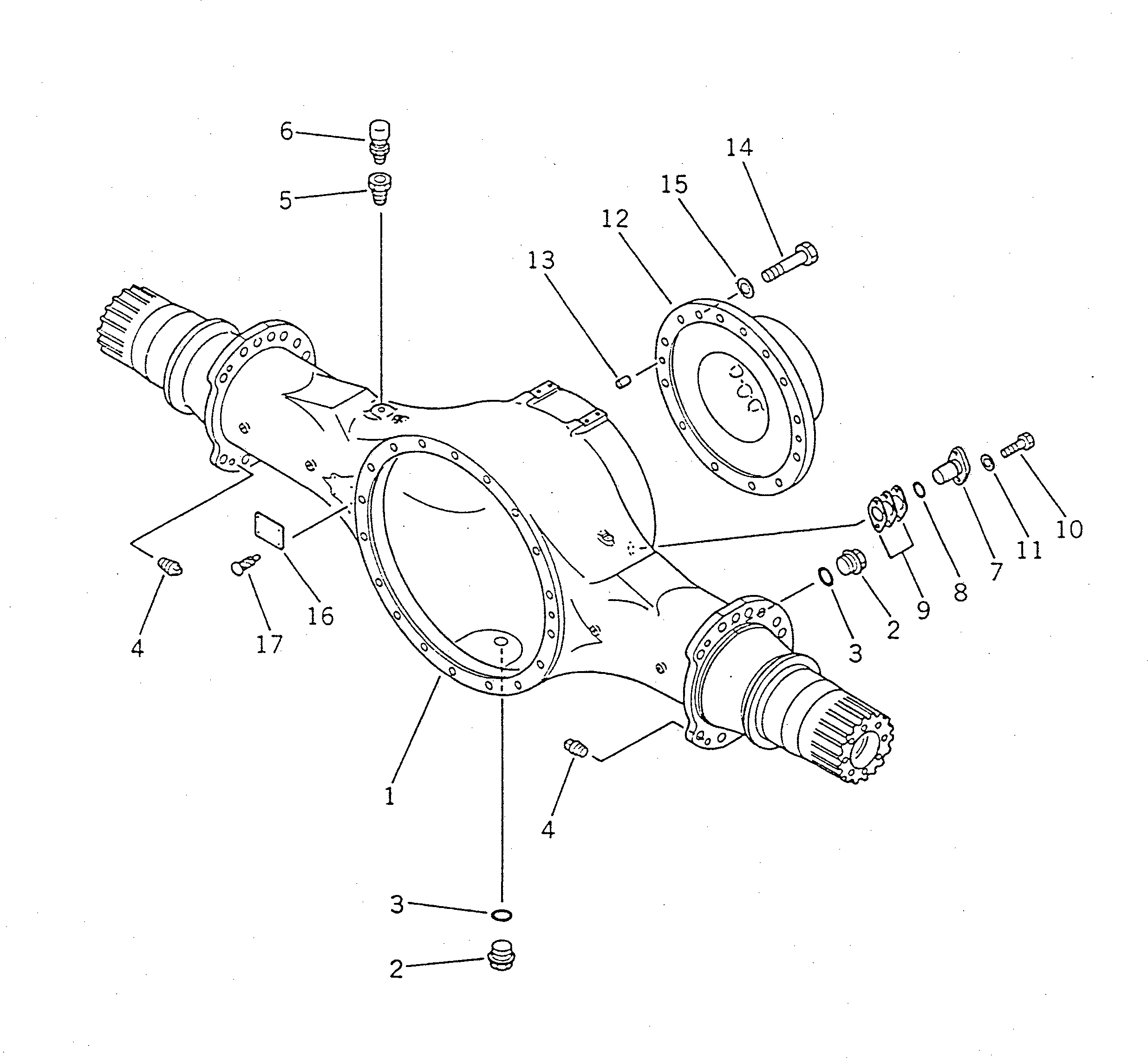 REAR AXLE ASS'Y 41L-23-10000 KOMATSU