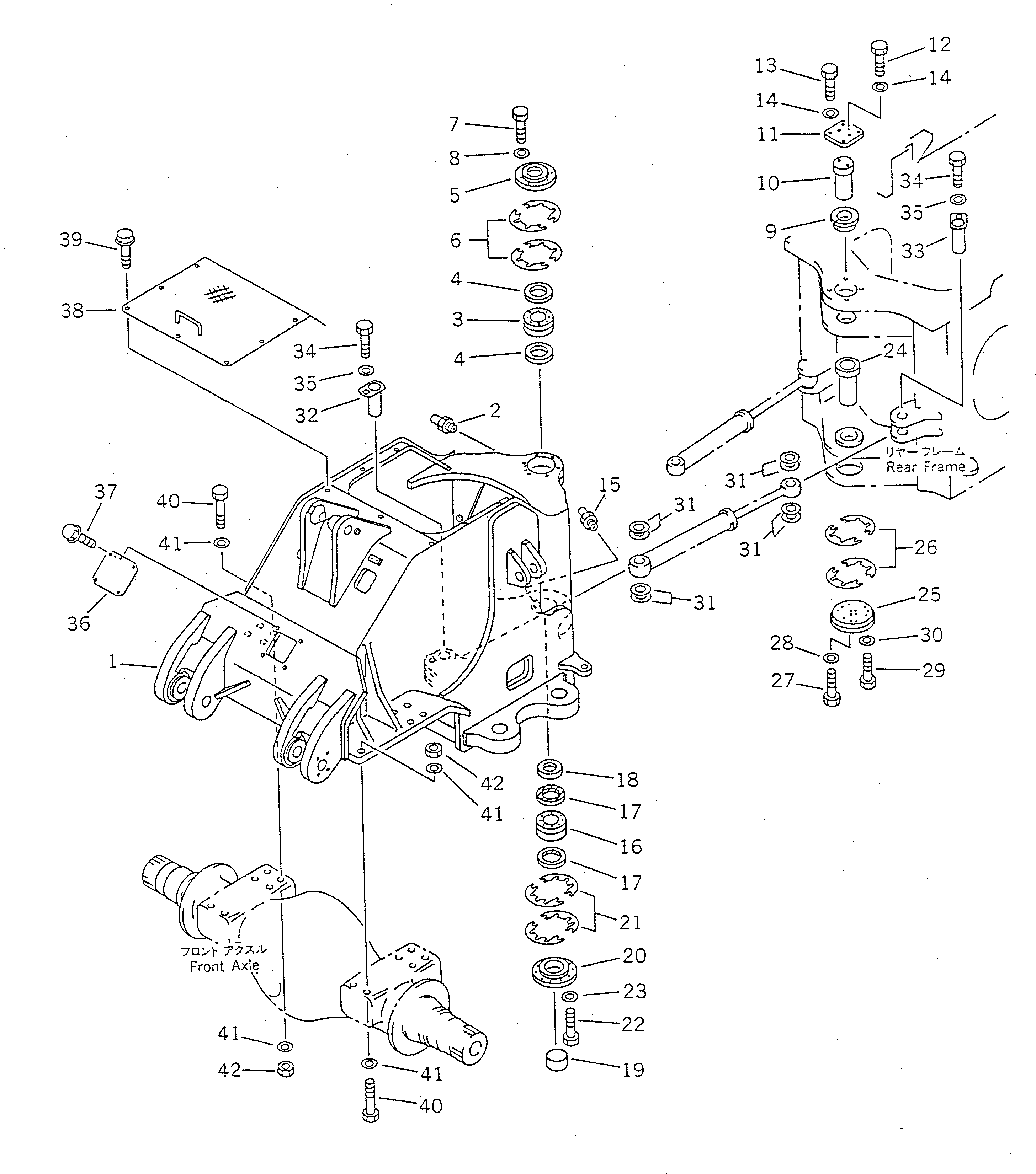 FRAME,FRONT 41L-46-11101 KOMATSU