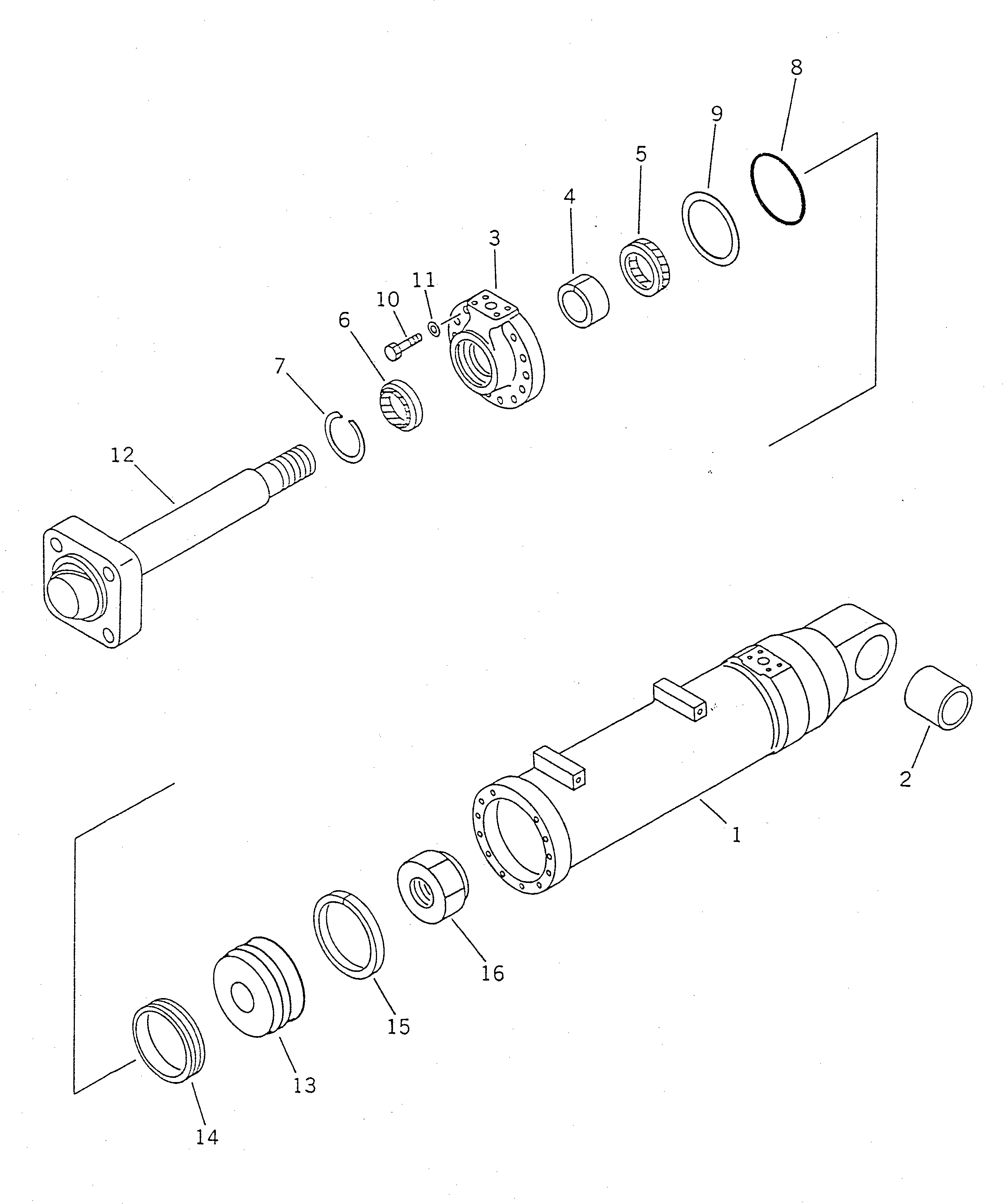 Головка цилиндров 707-27-14260 KOMATSU
