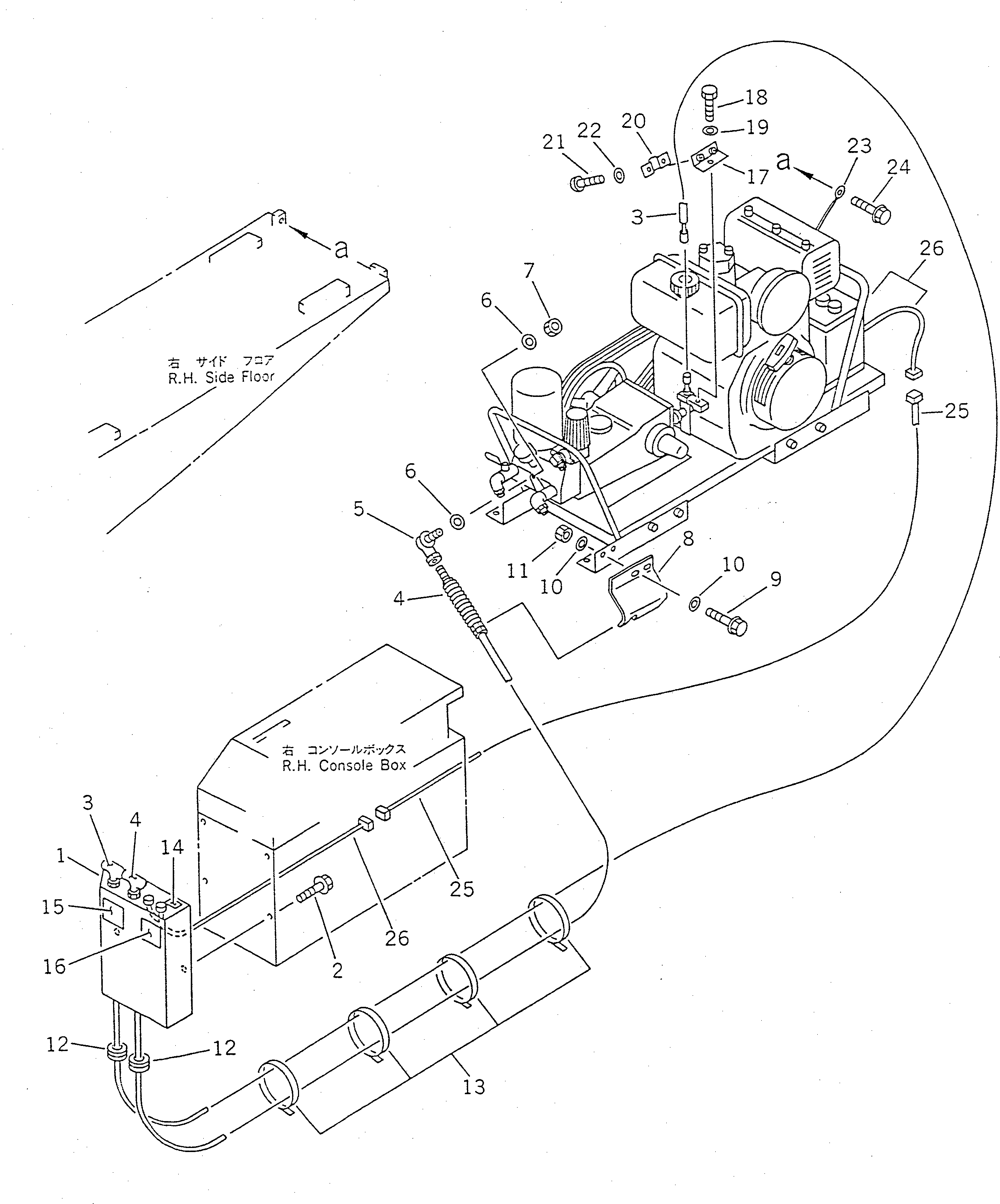 Провод массы 08028-47040 KOMATSU