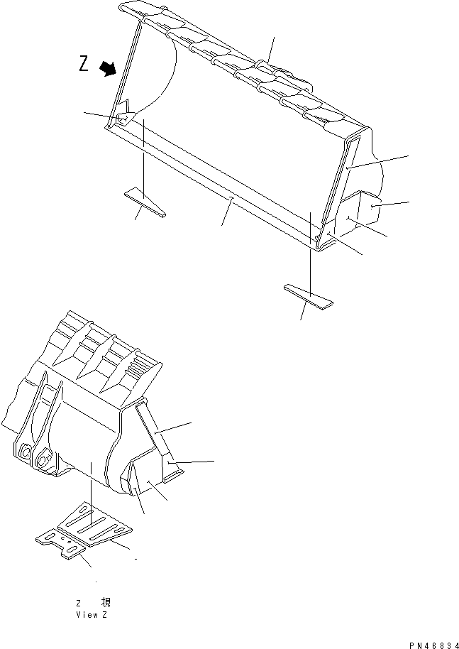 Ковш 427-V60-1522 KOMATSU