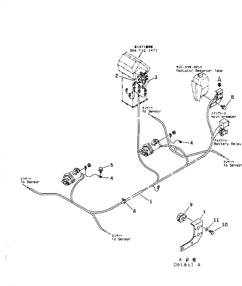 Жгут проводов 421-U44-1521 KOMATSU