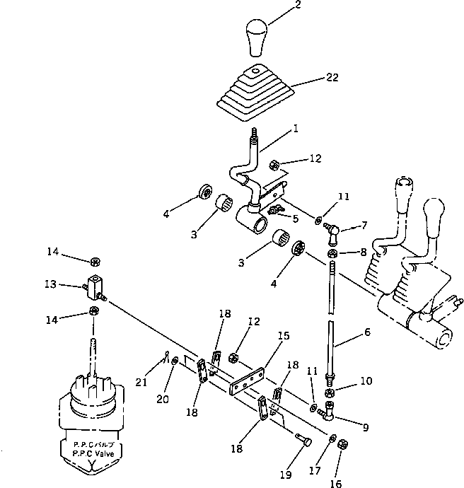LEVER,ATTACHMENT 421-877-1510 KOMATSU