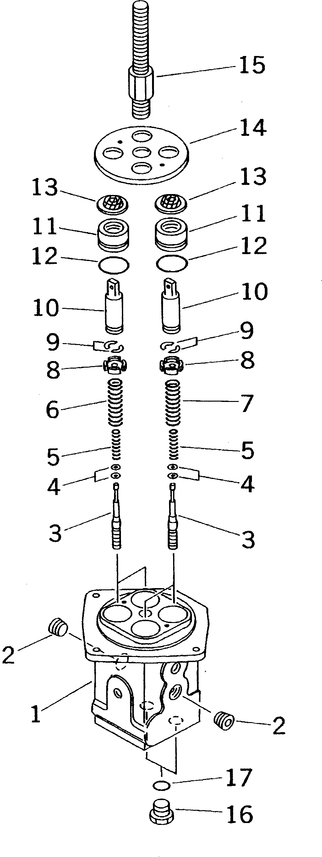 Клапан в сборе \0\702-16-34002 KOMATSU